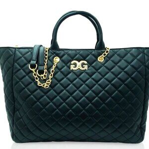 Gilda Paris NWT Large Quilted Tote - Black